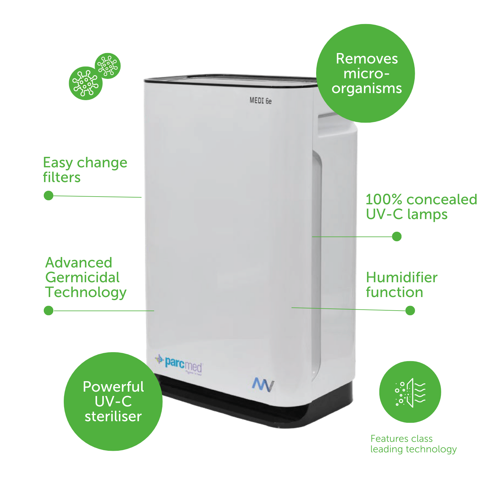 Pura 4D MEDI 6e UV C Air Purifier